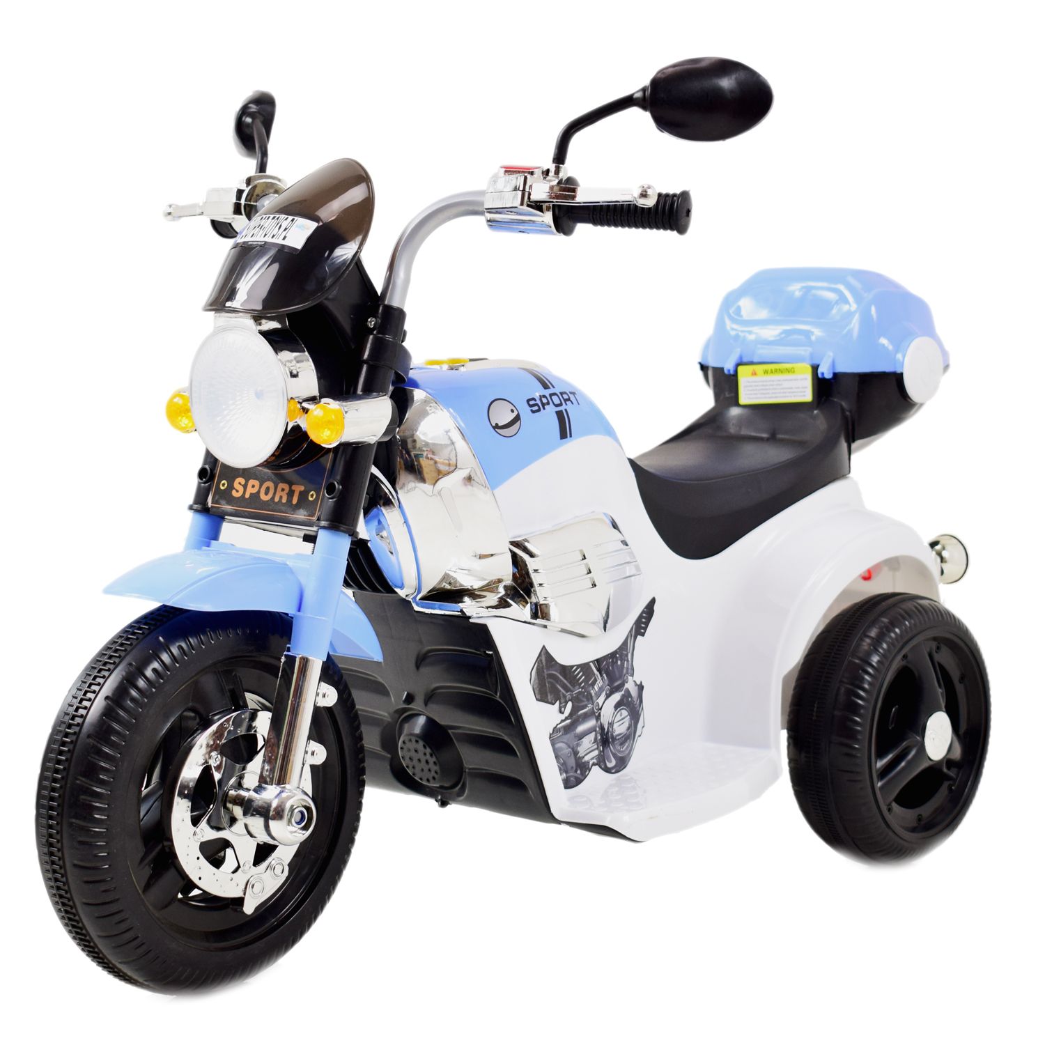 MOTOR CHOPPER SPORT Z KUFERKIEM, KOGUTEM I DŹWIĘKAMI/X818 - obrazek 13