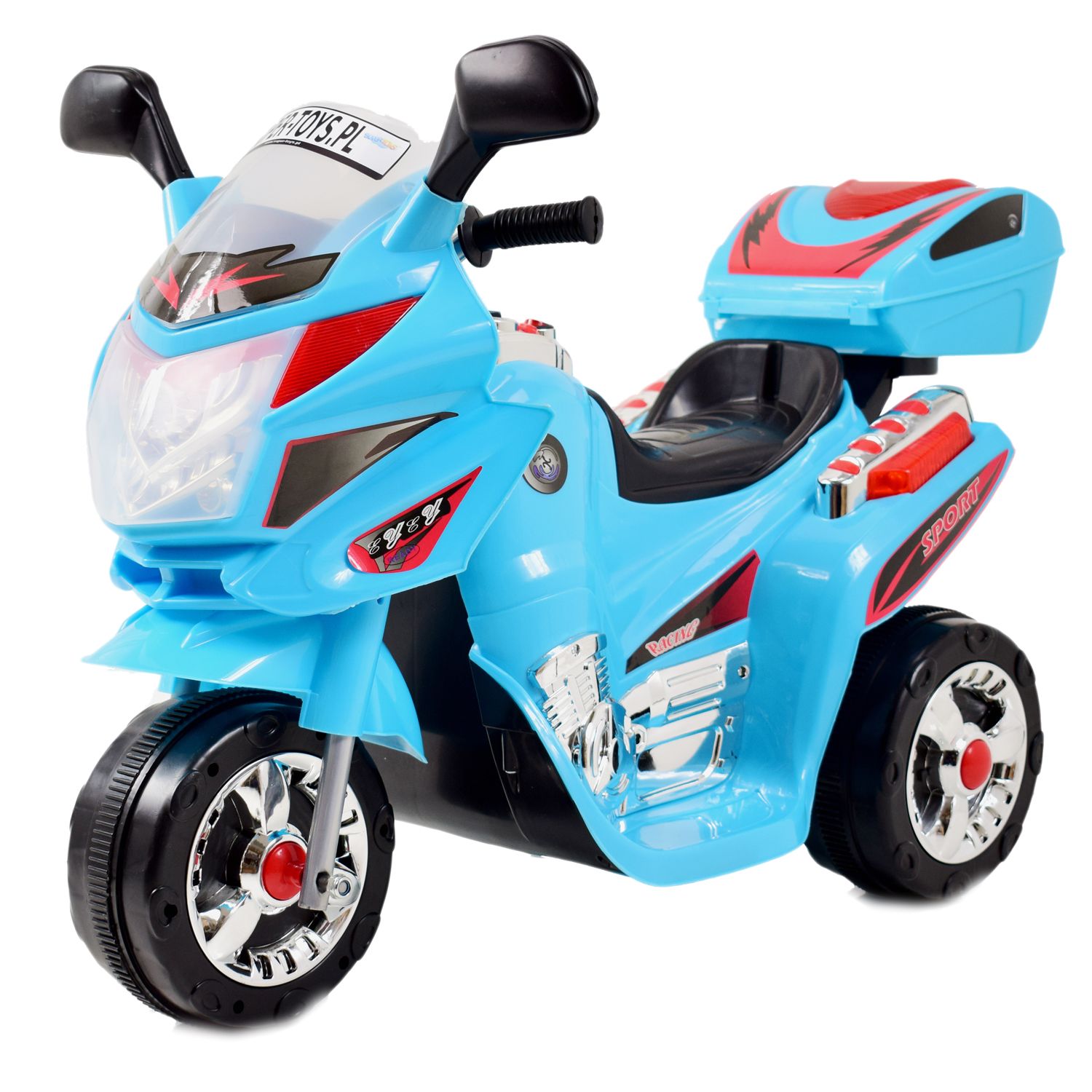 MOTOR, MOTOREK ŚCIGACZ Z KUFERKIEM I DŹWIĘKAMI/MOTOR-518 - obrazek 16