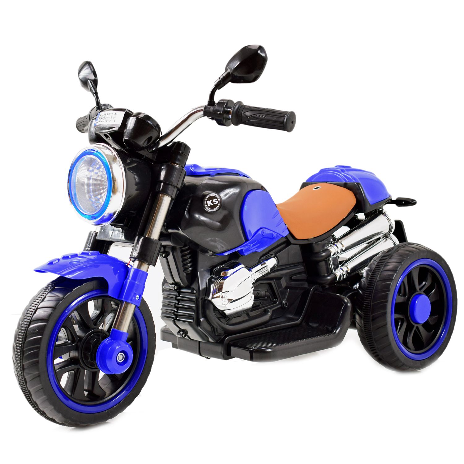 MOTOR 3 KOŁOWY KS - 2 SILNIKI, ŚWIECĄCE KOŁA, MIĘKKIE SIEDZENIE, GAZ W MANETCE/5189 - obrazek 9