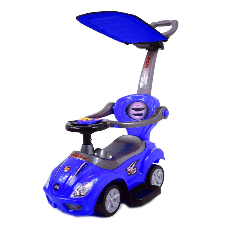 JEŹDZIK, ODPYCHACZ Z DŹWIĘKAMI MEGA CAR 6W 1 Z DASZKIEM/TC202 - obrazek 14