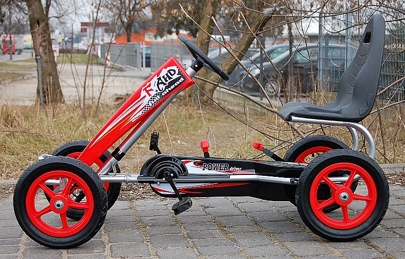 MEGA GOKART POMPOWANE KOŁA 5-12 lat, do 60 kg/8-1 - obrazek 2