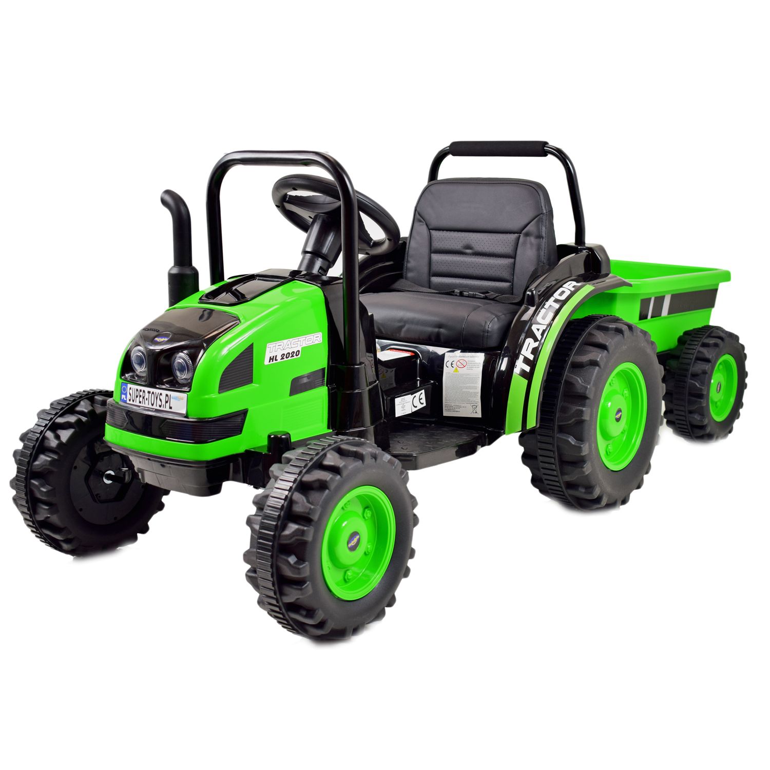 MEGA TRAKTOR Z PRZYCZEPĄ. MIĘKKIE SIEDZENIE, KOŁA EVA,PILOT, RADIO FM/HL388 - obrazek 7