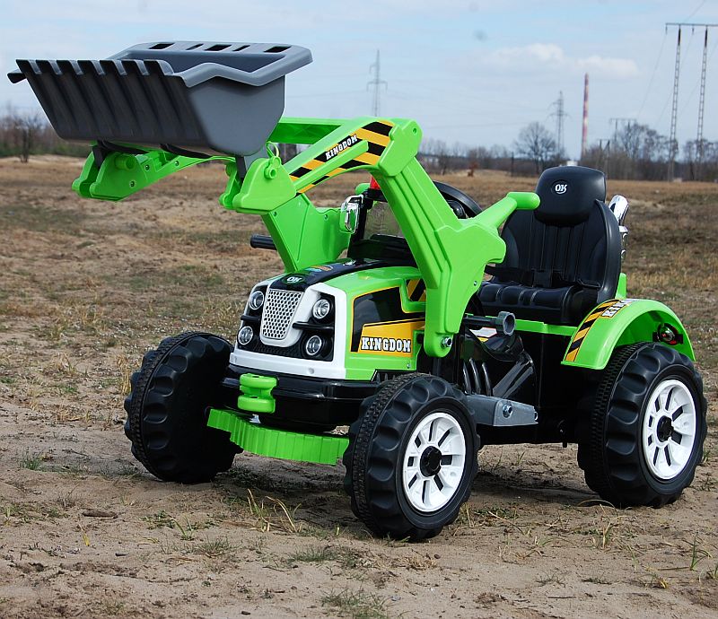 MOCNY TRAKTOR Z ŁYŻKĄ KINGDOM 12V DWIE PRĘDKOŚCI/JS328A - obrazek 2