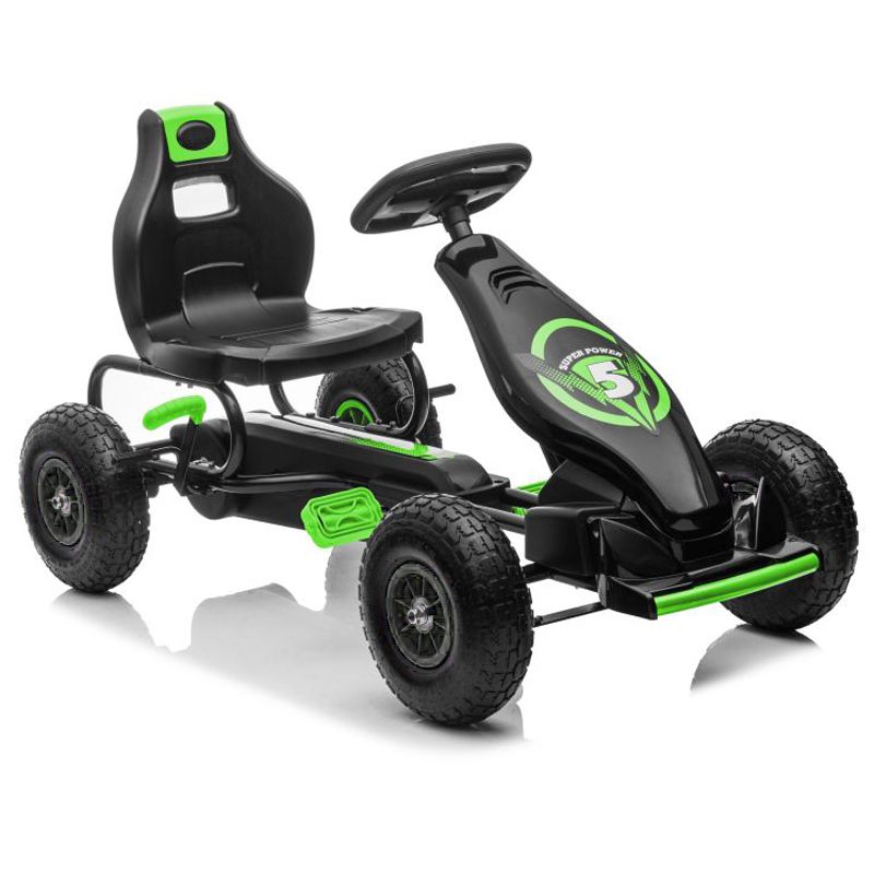 DUŻY GOKART NA PEDAŁY SUPER POWER 5, POMPOWANE KOŁA/G18 - obrazek 16