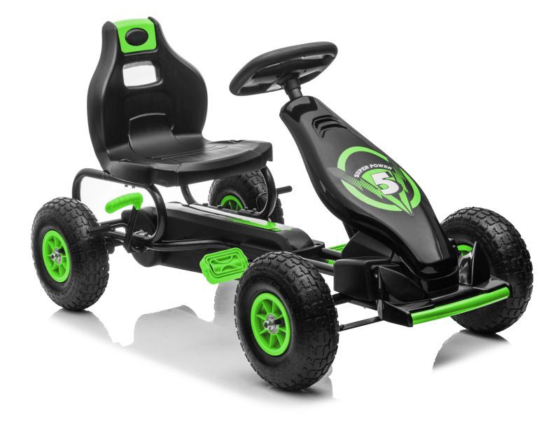 DUŻY GOKART NA PEDAŁY SUPER POWER 5, POMPOWANE KOŁA/G18 - obrazek 37