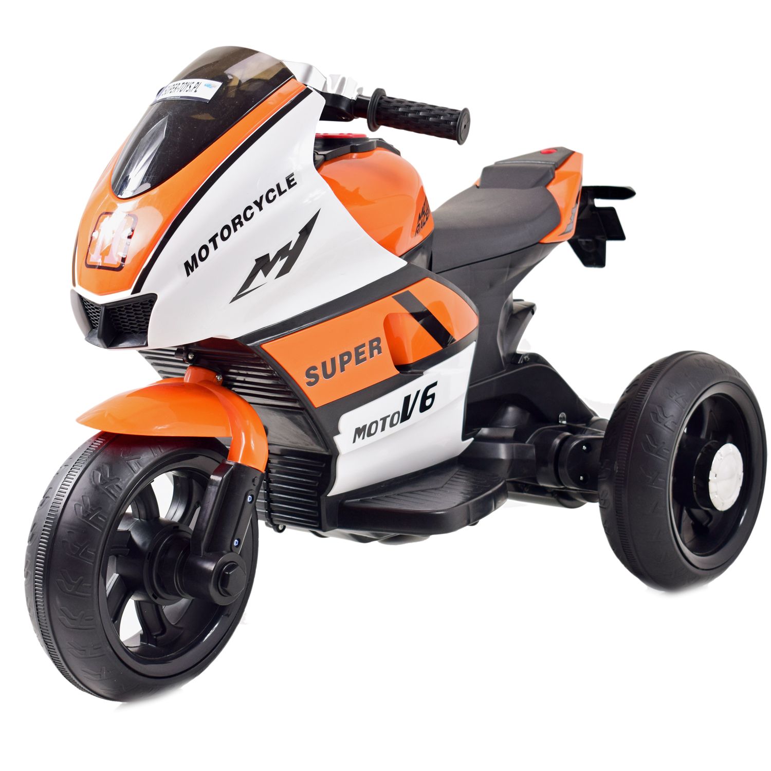 DUŻY MOTOR ŚCIGACZ STRONG 2 EXCLUSIVE, ŚWIECĄCE KOŁA, 3 KOŁOWY/HT5188 - obrazek 16