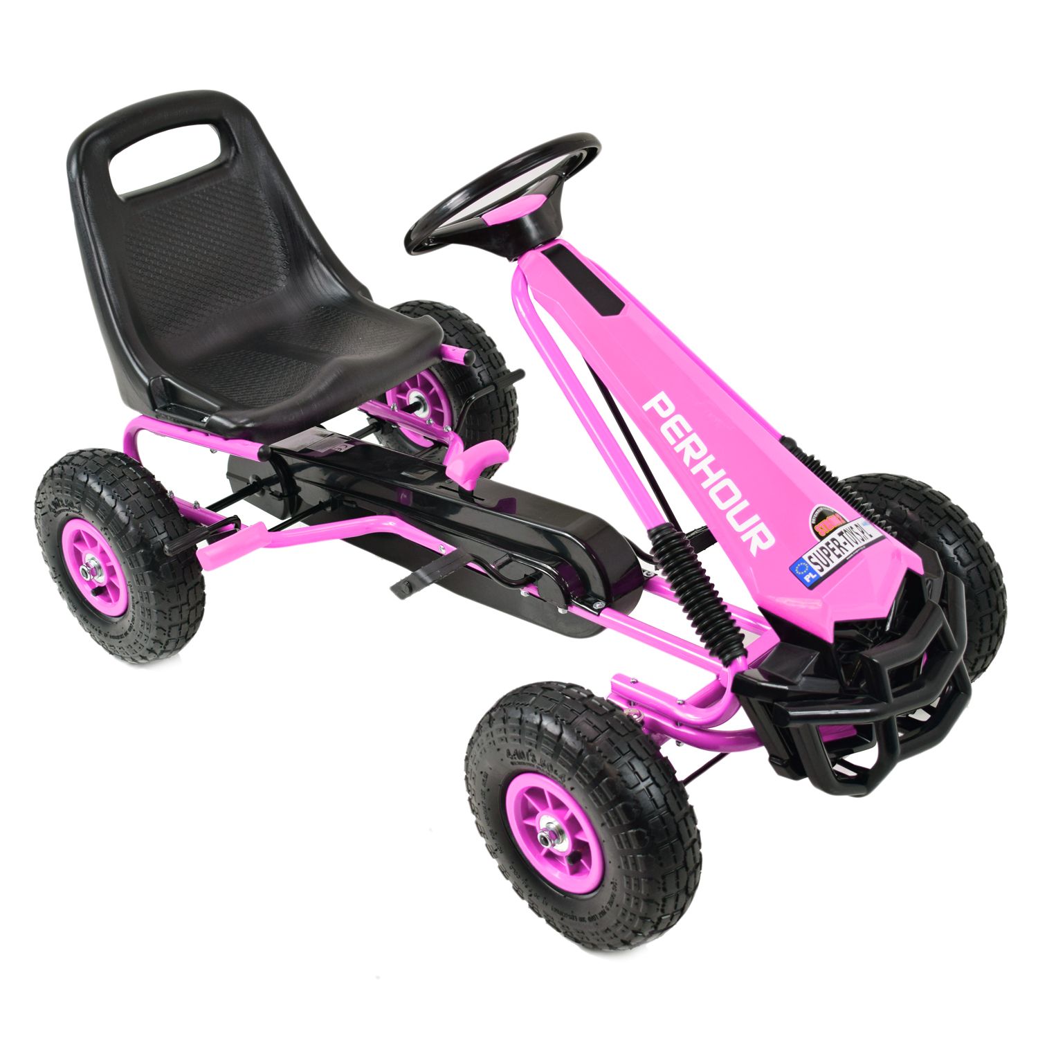 NAJNOWSZY GOKART NA PEDAŁY OFF ROAD, POMPOWANE KOŁA, HAMULCE/G205 - obrazek 2