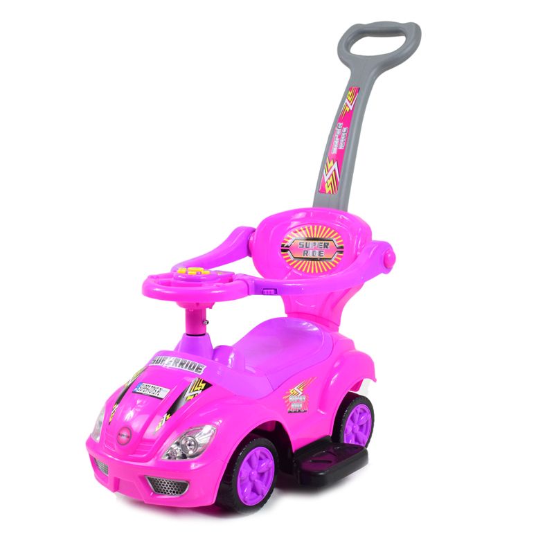 JEŹDZIK, ODPYCHACZ Z DŹWIĘKAMI MEGA CAR 6W 1 Z DASZKIEM/TC202 - obrazek 4
