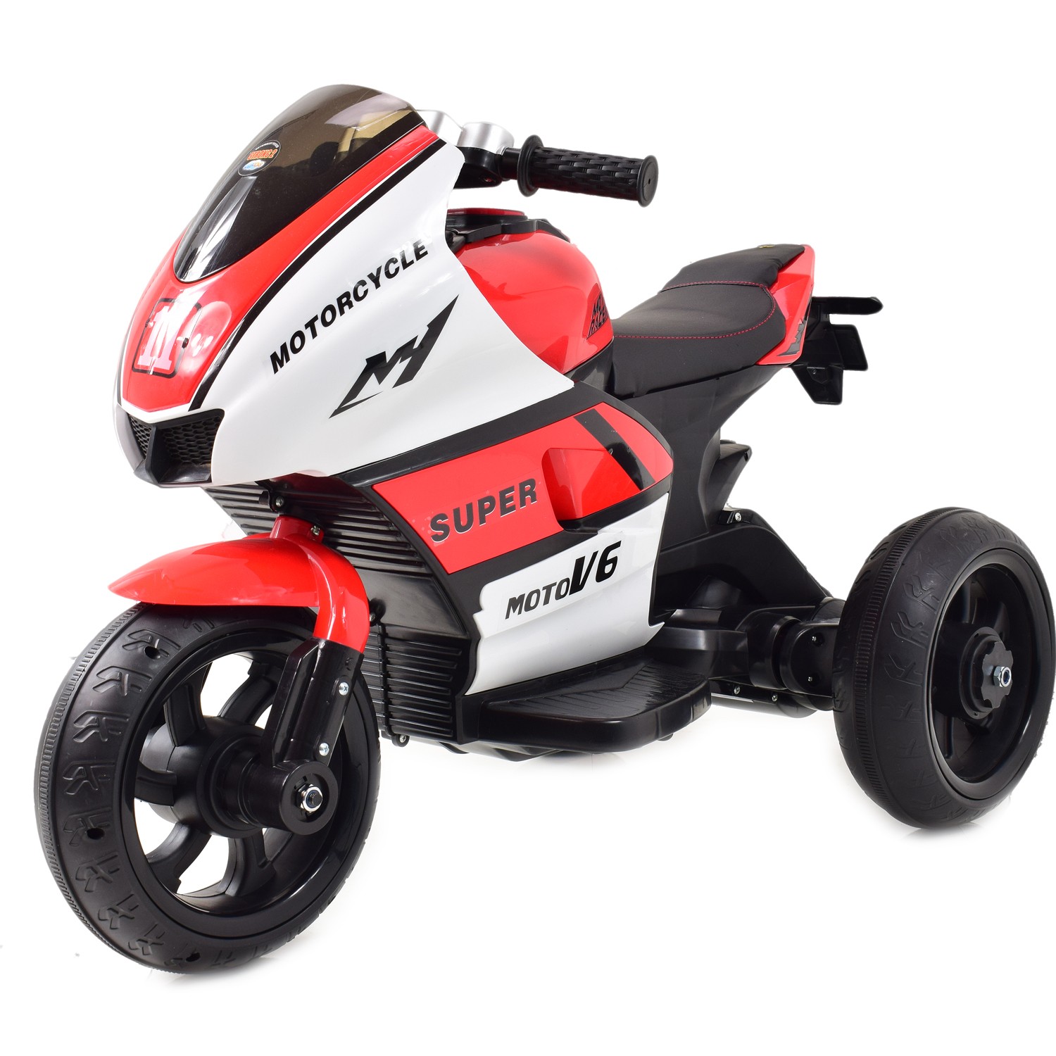 DUŻY MOTOR ŚCIGACZ STRONG 2 EXCLUSIVE, ŚWIECĄCE KOŁA, 3 KOŁOWY/HT5188 - obrazek 6