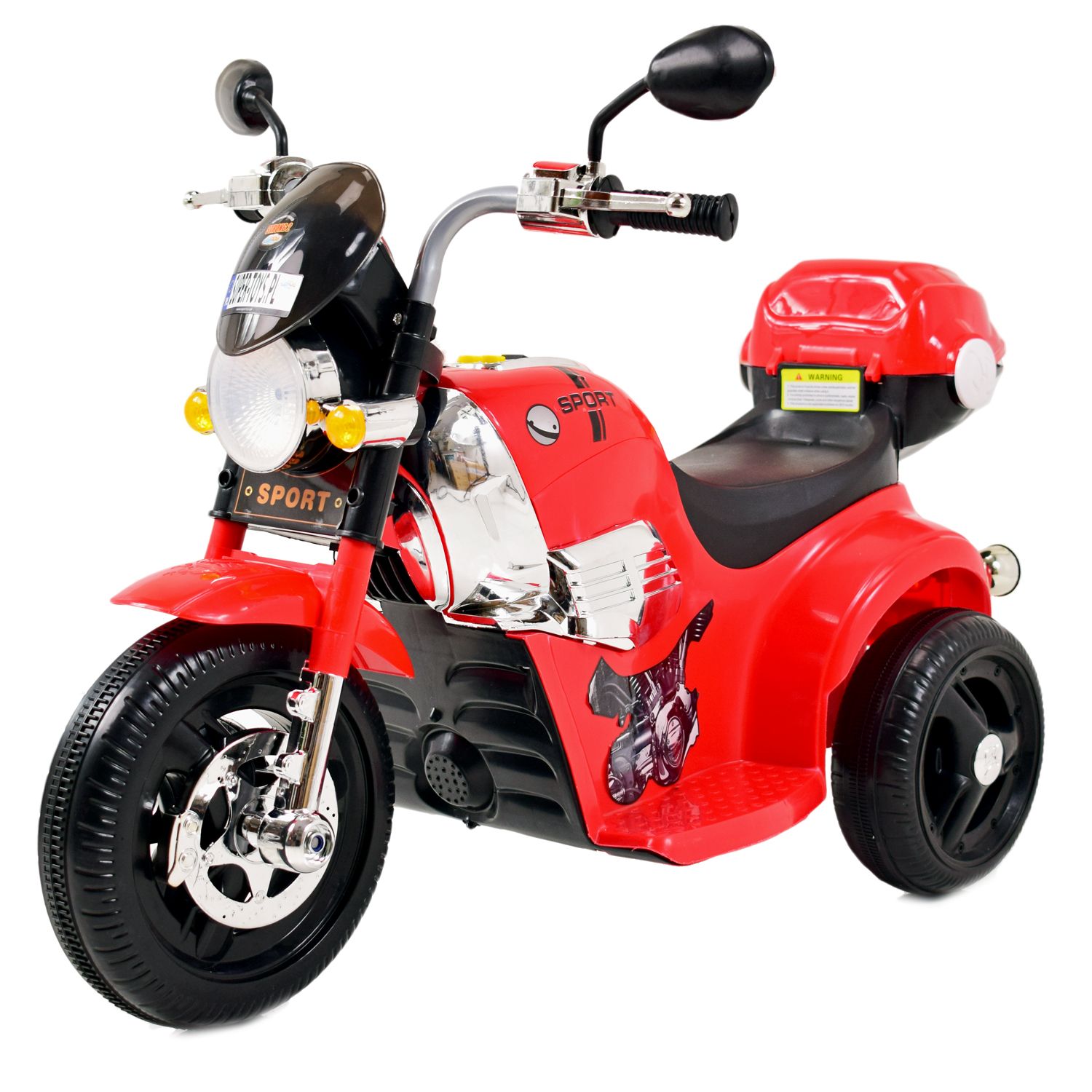 MOTOR CHOPPER SPORT Z KUFERKIEM, KOGUTEM I DŹWIĘKAMI/X818 - obrazek 9