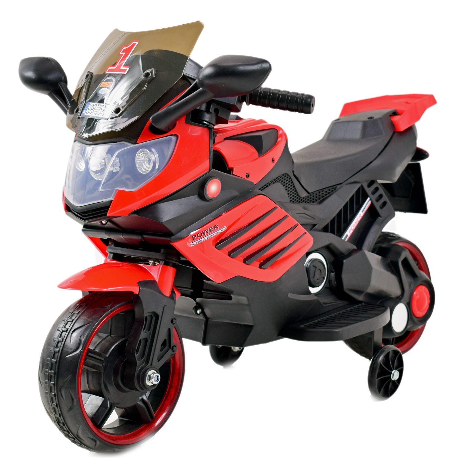 MOTOR ŚCIGACZ POWER168 - PIERWSZY MOTOREK DLA DZIECKA, ŚWIECĄCE KOŁA, /X168 - obrazek 2