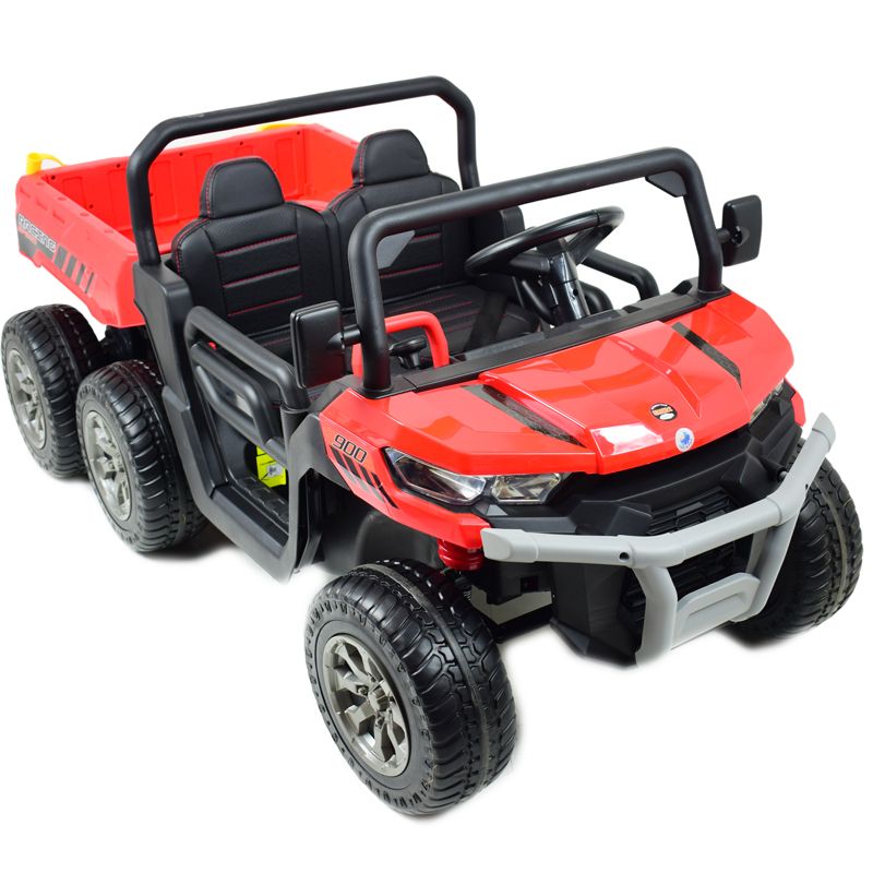 BUGGY 6 KOŁOWY DLA 2 DZIECI, ELEKTRYCZNA WYWROTKA, MIĘKKIE KOŁA, MIĘKKIE SIEDZENIE, 400 WAT/XMX623B - obrazek 5