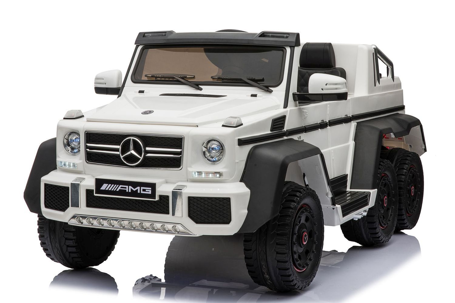 MEGA POJAZD- ORYGINALNY MERCEDES G63, NAPĘD 6X6, MIĘKKIE KOŁA, MIĘKKIE SIEDZENIE, SIEDZENIE DLA RODZICA, 12v14AH/SX-1888 - obrazek 2