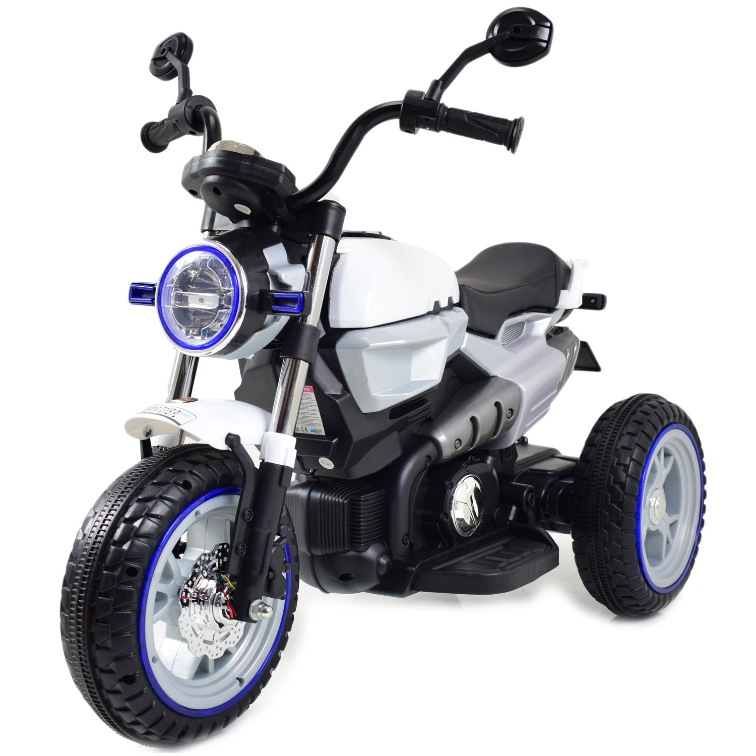 NAJNOWSZY WIELKI MOTOR , ŚWIECĄCE KOŁA, PANEL, DŹWIĘKI, SKÓRA/8188FL - obrazek 9
