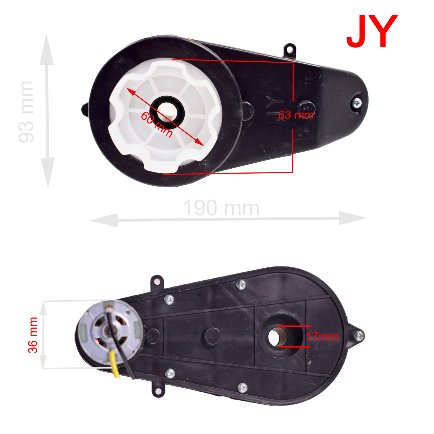 Zespół napędowy do pojazdów 12 V 8500 RPM/PB801 - obrazek 2