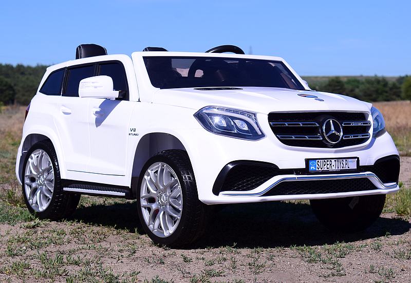 MERCEDES GLS 63, 4 SILNIKI, 2X12 V, MIĘKKIE KOŁA, MIĘKKIE SIEDZENIE, KLIMATYZACJA DLA 2 DZIECI/HL228 - obrazek 7