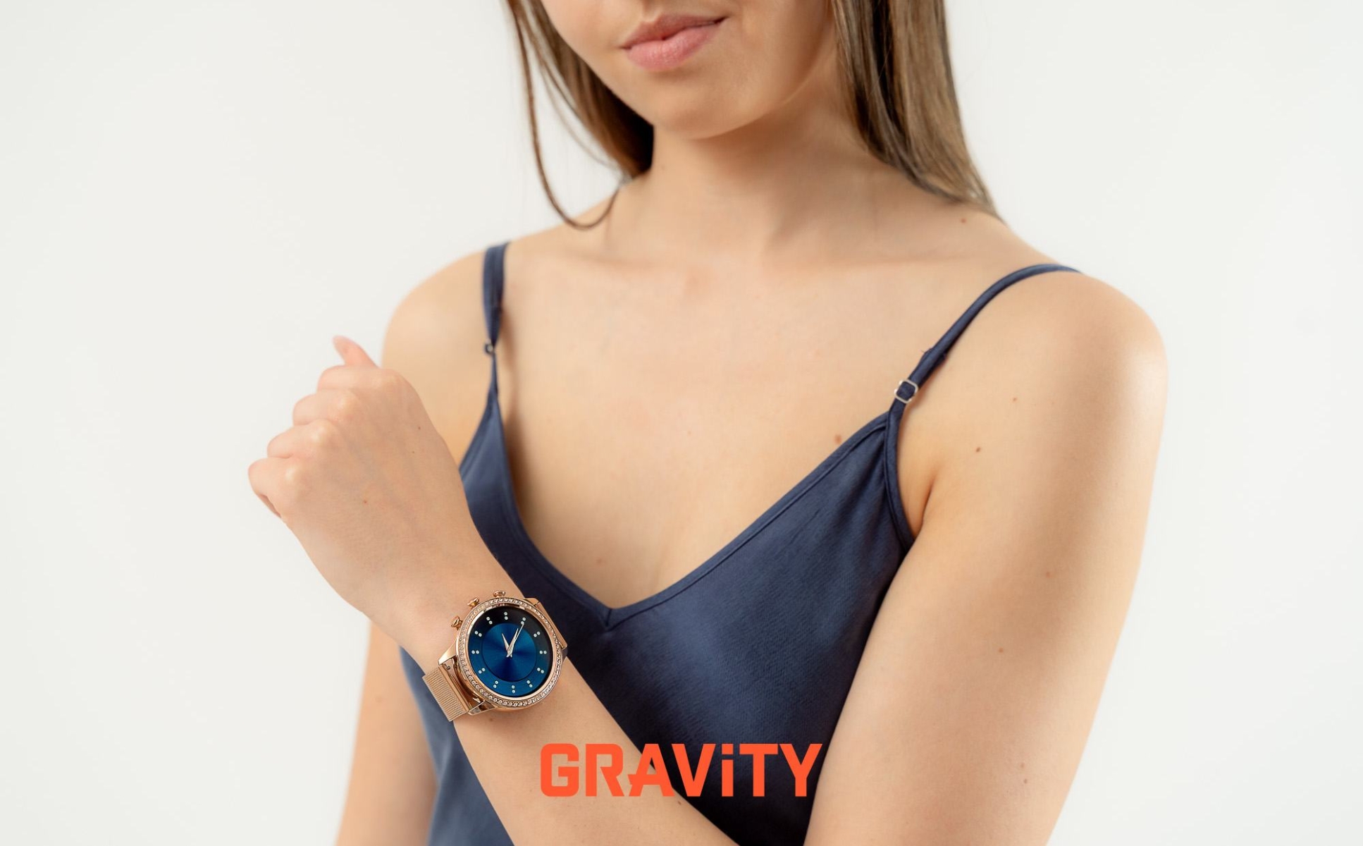 Smartwatch Gravity Różowe Złoto Pasek i Bransoleta GT5-6 - obrazek 3