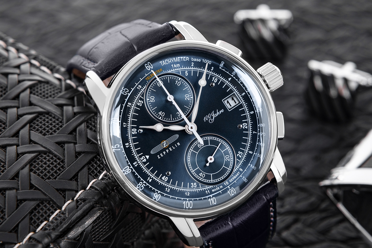 Zegarek Męski ZEPPELIN 100 Yahre Chronograph 8670-3 + BOX - obrazek 4