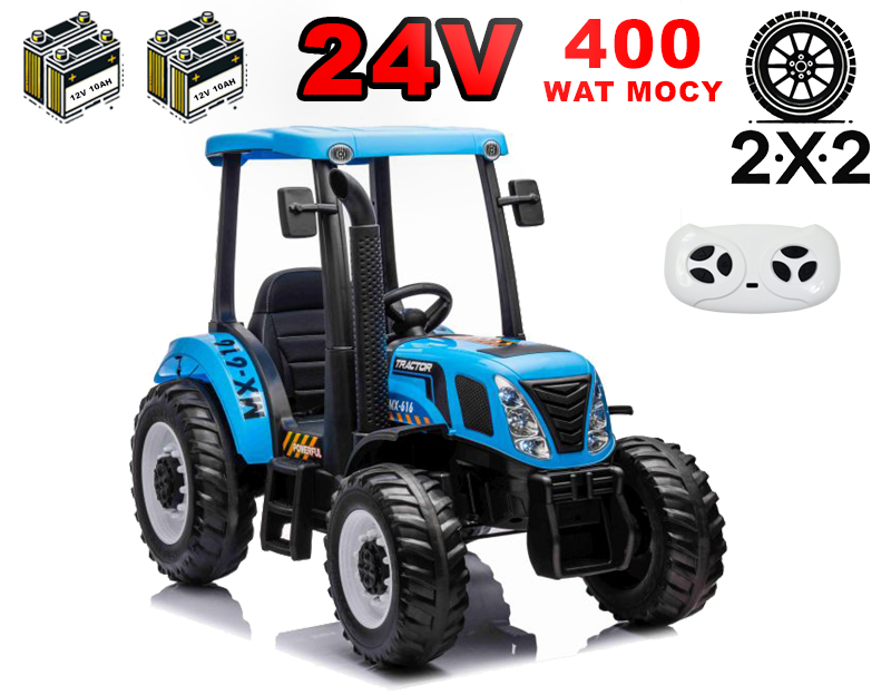 OLBRZYMI TRAKTOR MX-616 NA AKUMULATOR Z PILOTEM 24 V, 400 W/A011-24 - obrazek 2