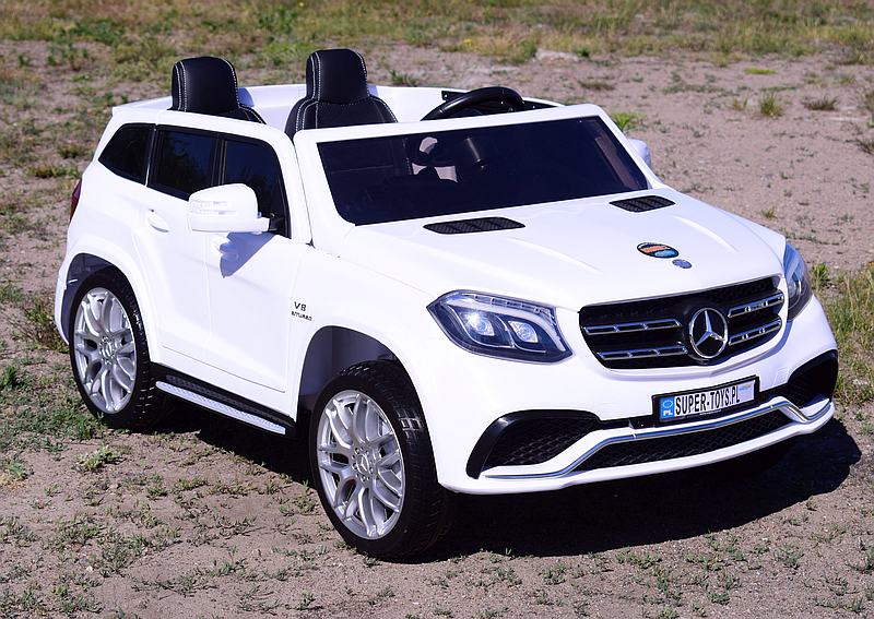 MERCEDES GLS 63, 4 SILNIKI, 2X12 V, MIĘKKIE KOŁA, MIĘKKIE SIEDZENIE, KLIMATYZACJA DLA 2 DZIECI/HL228 - obrazek 8