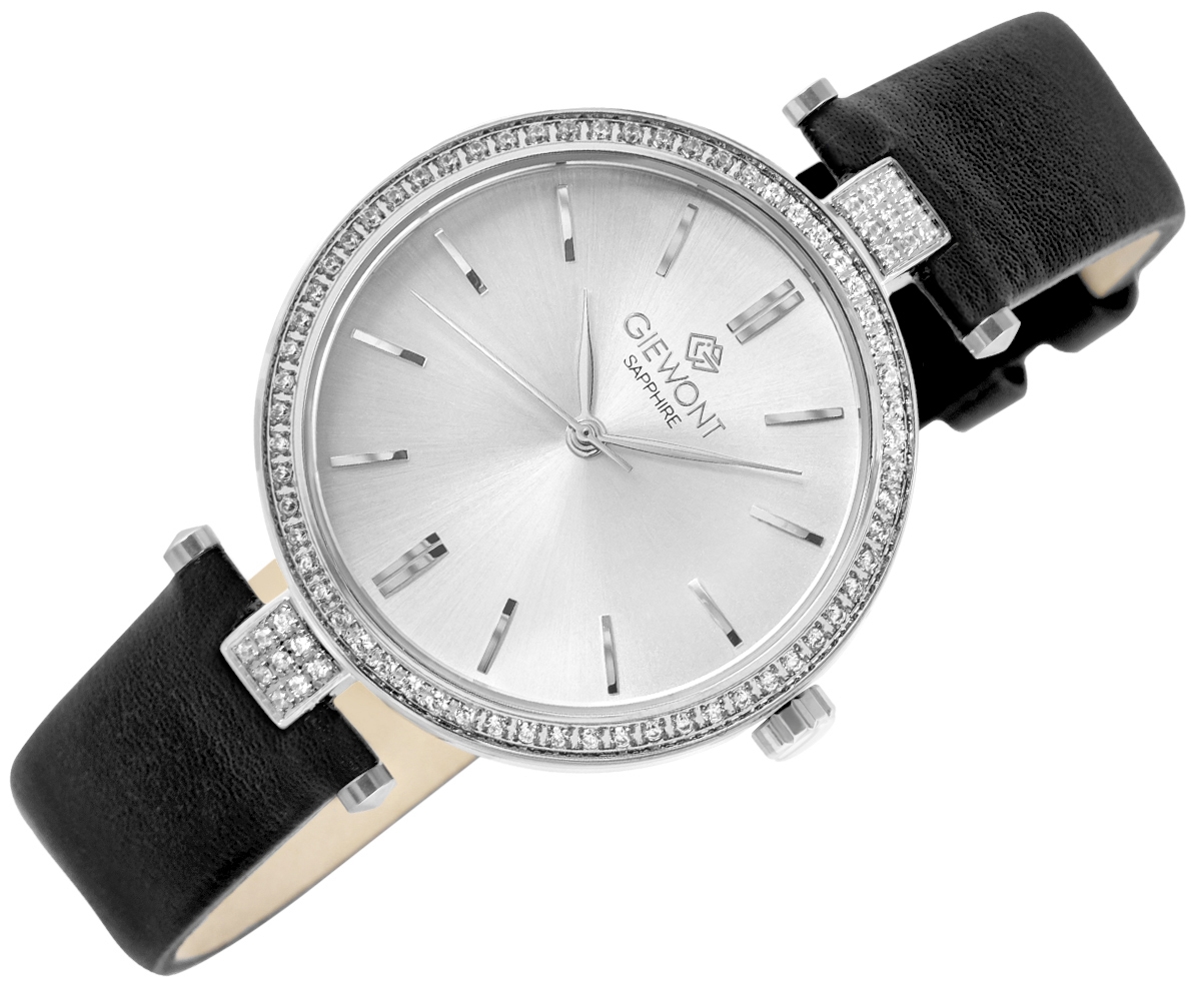 Zegarek Damski Giewont Sapphire Srebrny GW9890-A1 - obrazek 3