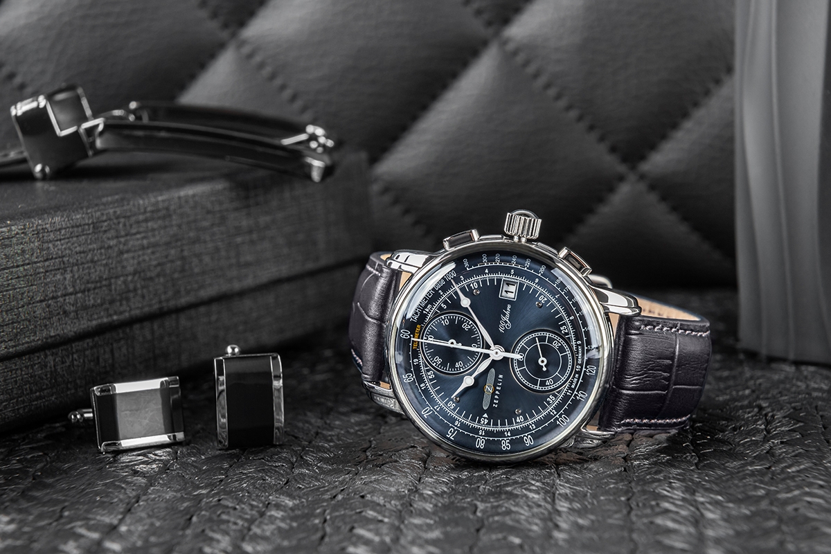 Zegarek Męski ZEPPELIN 100 Yahre Chronograph 8670-3 + BOX - obrazek 5