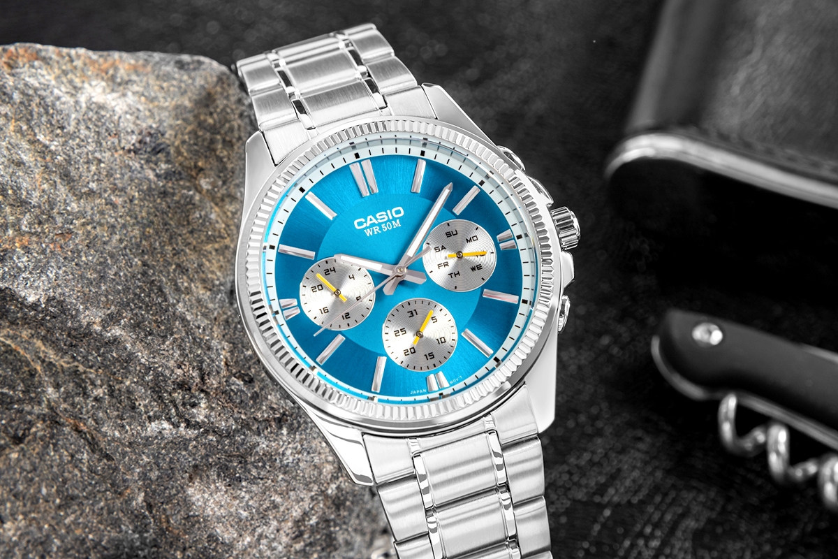 Zegarek Męski CASIO MTP-1375D-2A2VDF + BOX - obrazek 5