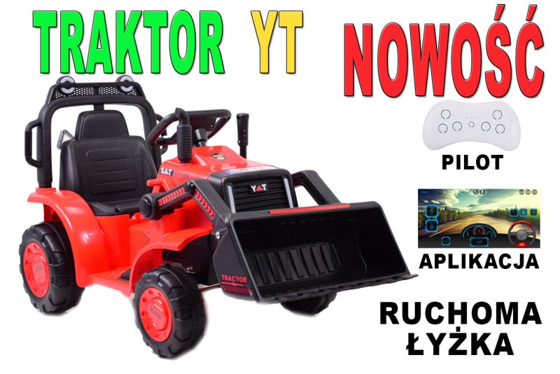 SUPER TRAKTOR Z ŁYŻKĄ YT - NA AKUMULATOR , PILOT, APLIKACJA/YT1066 - obrazek 2