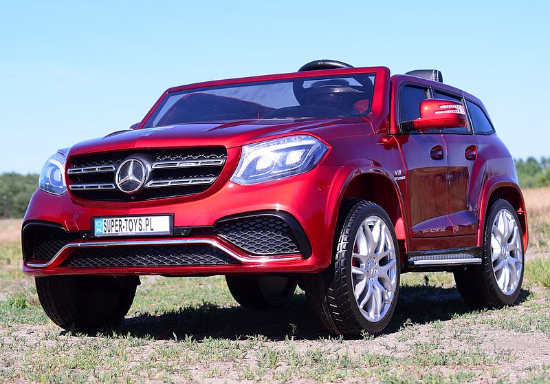 MERCEDES GLS 63, 4 SILNIKI, 2X12 V, MIĘKKIE KOŁA, MIĘKKIE SIEDZENIE DLA 2 DZIECI/HL228 - obrazek 3