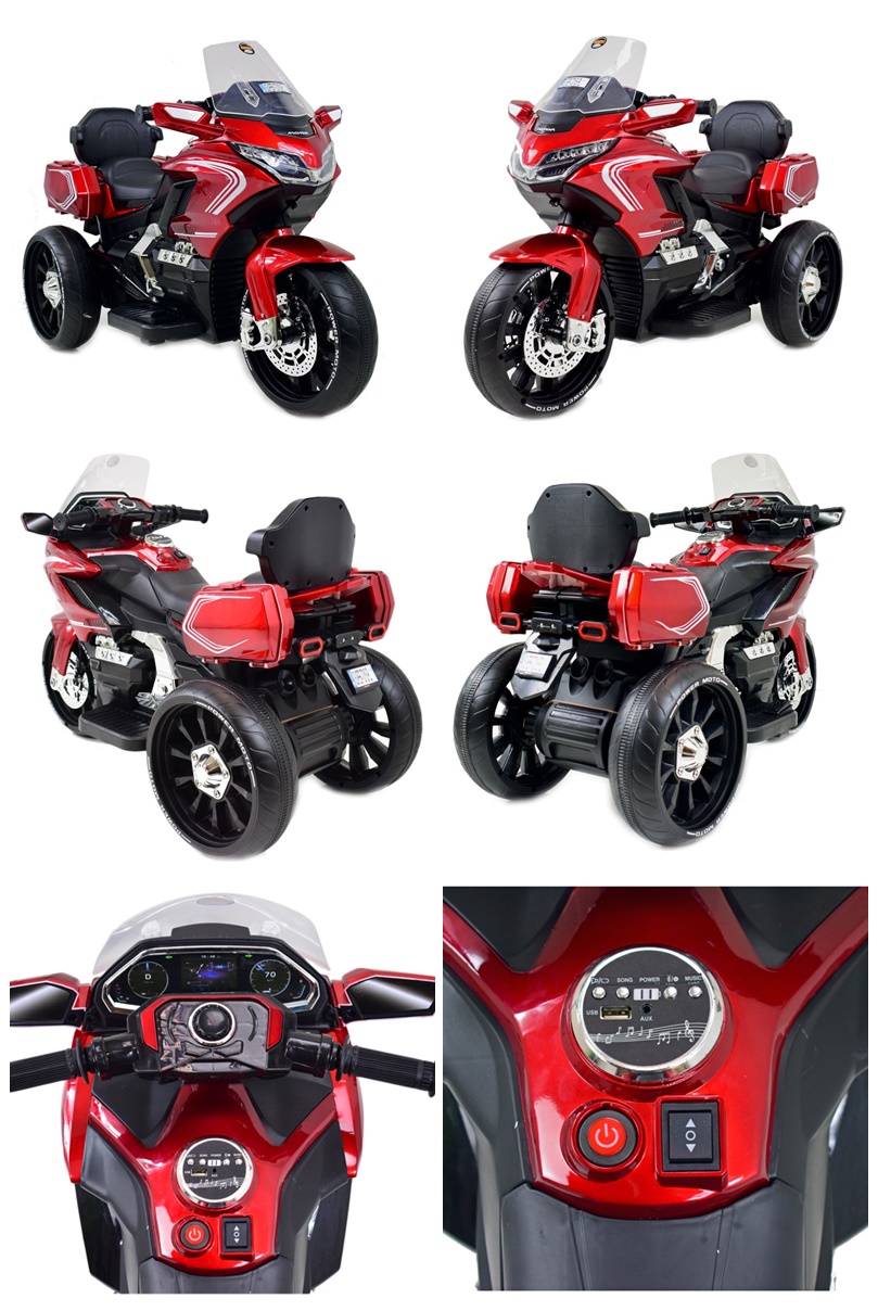 MEGA MOTOR TURYSTYCZNY NA AKUMULATOR LAKIER, ŚWIATŁA/ HLW1688 - obrazek 2