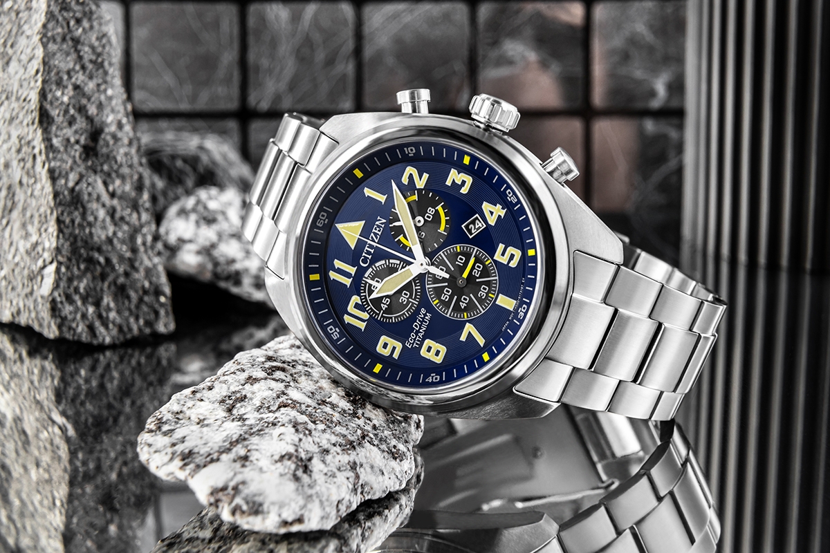 Zegarek Męski CITIZEN Super Titanium Eco-Drive AT2480-81L + BOX - obrazek 6