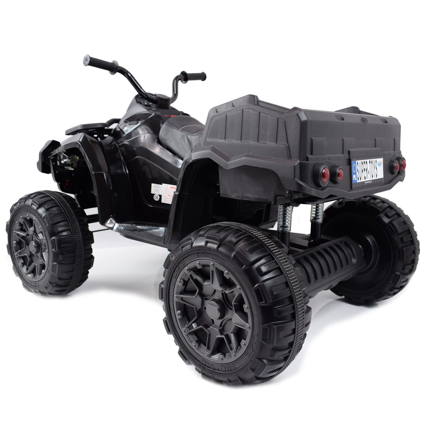MEGA WIELKI QUAD 24 V, 2X100W, AMORTYZATORY, MIĘKKIE KOŁA, RADIO/0909-24V - obrazek 2