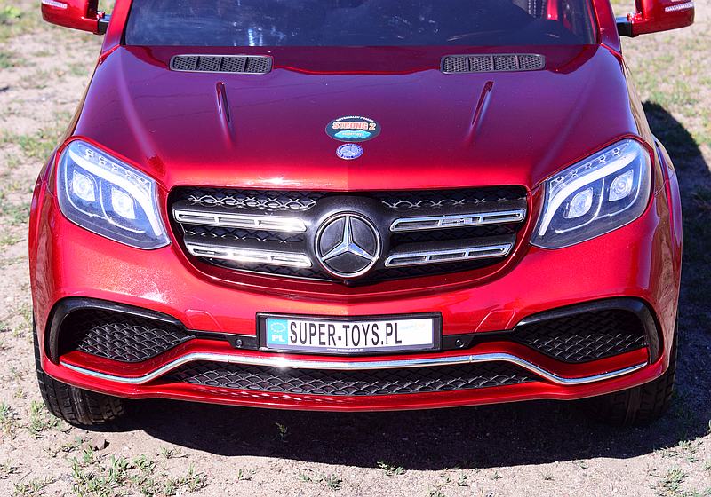 MERCEDES GLS 63, 4 SILNIKI, 2X12 V, MIĘKKIE KOŁA, MIĘKKIE SIEDZENIE DLA 2 DZIECI/HL228 - obrazek 4