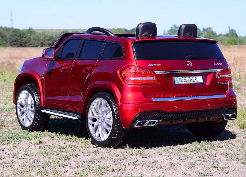 MERCEDES GLS 63, 4 SILNIKI, 2X12 V, MIĘKKIE KOŁA, MIĘKKIE SIEDZENIE DLA 2 DZIECI/HL228 - obrazek 5