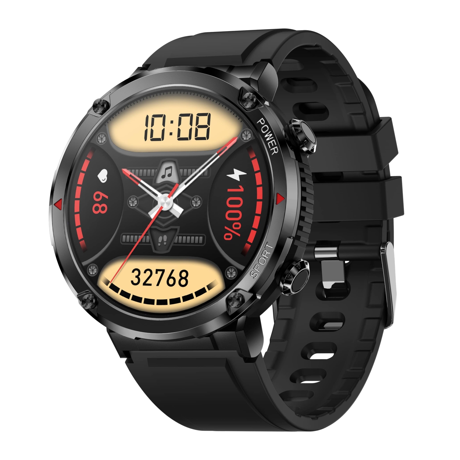 Smartwatch Gravity GT21-1+ Czarny Pasek Silikonowy - obrazek 3
