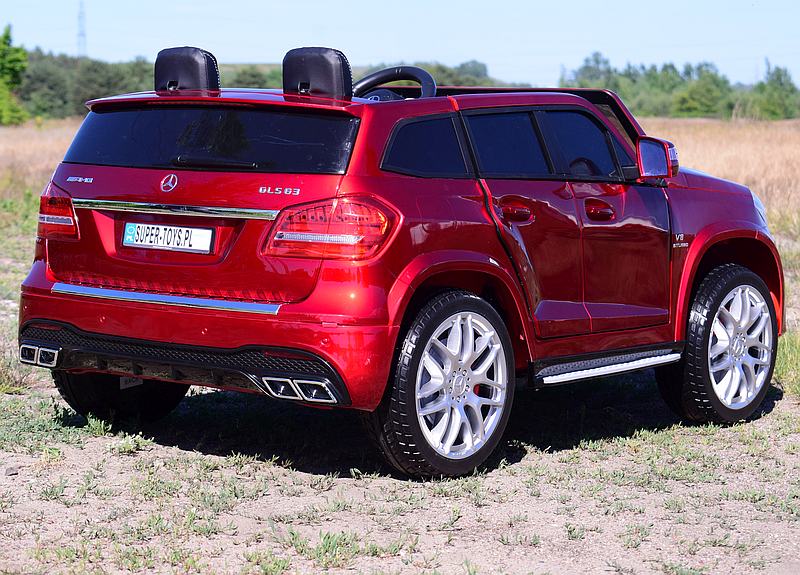 MERCEDES GLS 63, 4 SILNIKI, 2X12 V, MIĘKKIE KOŁA, MIĘKKIE SIEDZENIE DLA 2 DZIECI/HL228 - obrazek 6