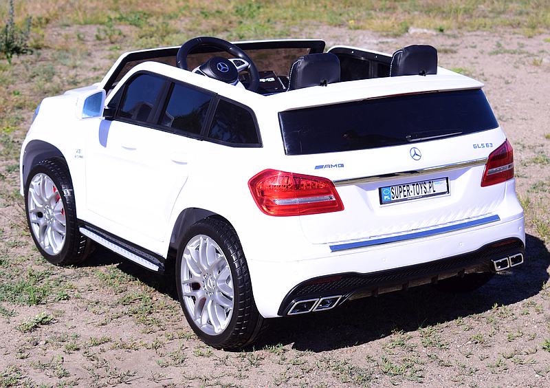 MERCEDES GLS 63, 4 SILNIKI, 2X12 V, MIĘKKIE KOŁA, MIĘKKIE SIEDZENIE, KLIMATYZACJA DLA 2 DZIECI/HL228 - obrazek 2