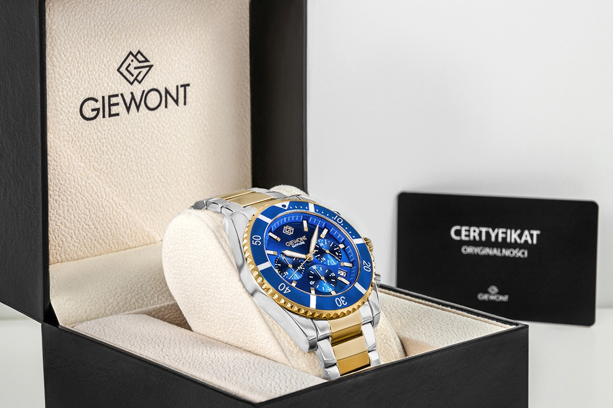 Zegarek Męski Giewont Chronograph Sapphire Multikolor GW3970-B5 - obrazek 7