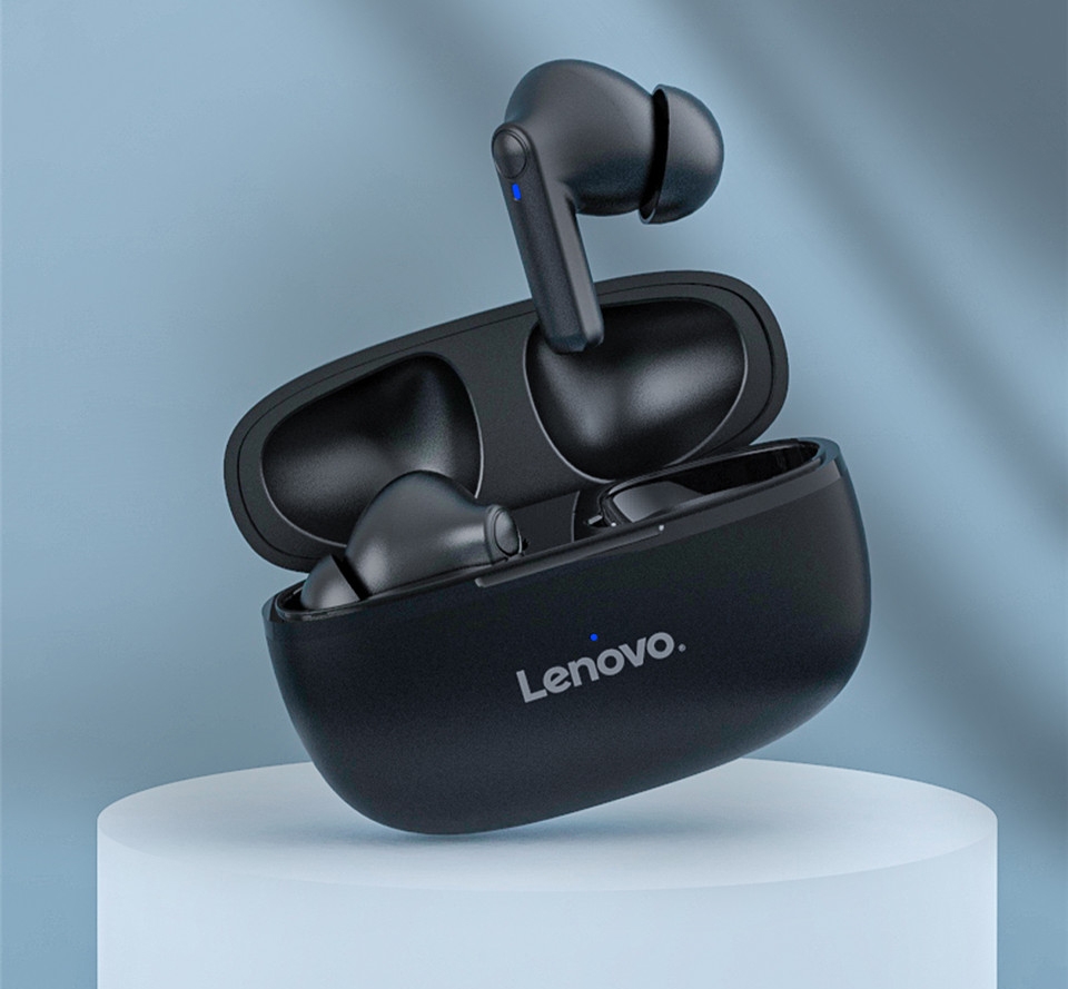 Słuchawki bezprzewodowe douszne LENOVO HT05 Czarne - obrazek 2