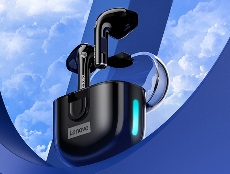 Słuchawki bezprzewodowe douszne LENOVO Thinkplus LivePods LP12 Czarne - obrazek 2