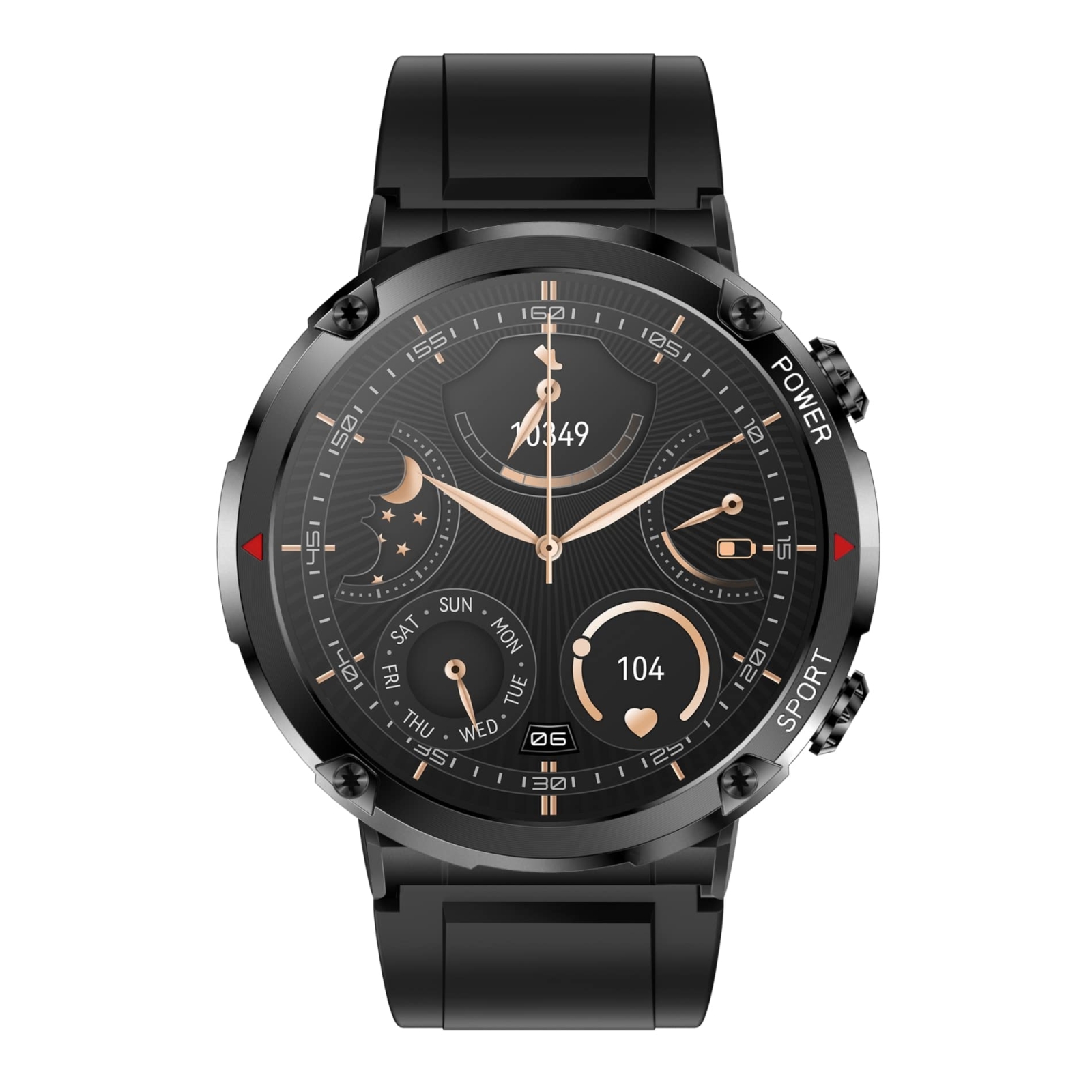 Smartwatch Gravity GT21-1+ Czarny Pasek Silikonowy - obrazek 5
