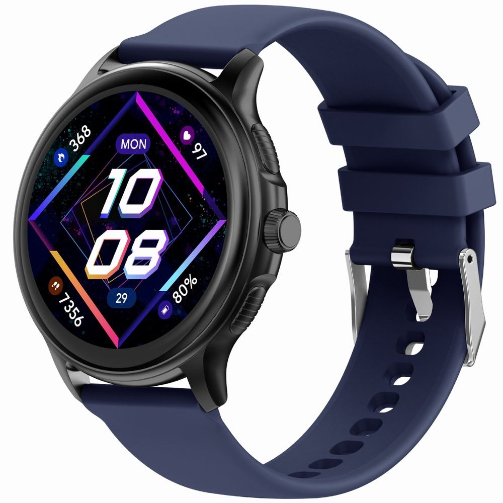 Smartwatch Damski GRAVITY GT12-2 Granatowy Pasek Silikonowy + Czarna Bransoleta - obrazek 2