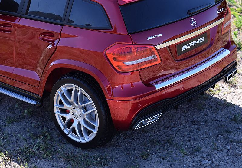 MERCEDES GLS 63, 4 SILNIKI, 2X12 V, MIĘKKIE KOŁA, MIĘKKIE SIEDZENIE DLA 2 DZIECI/HL228 - obrazek 8
