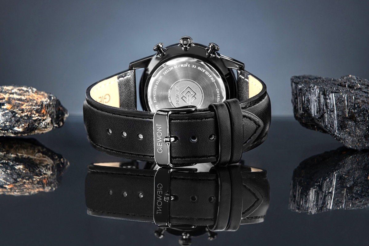 Zegarek Męski Giewont Chronograph Sapphire Czarny GW5630-A1 - obrazek 6