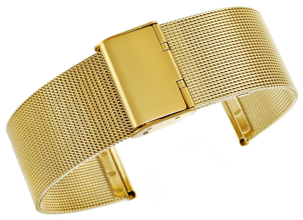 Bransoleta Siatka Złota 22 mm 301G22 - obrazek 2