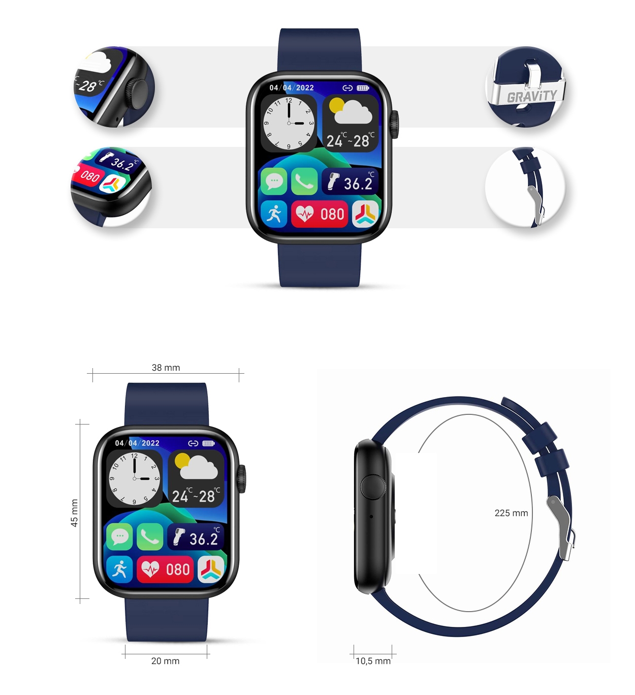 Smartwatch Damski Gravity GT3-5 - obrazek 7