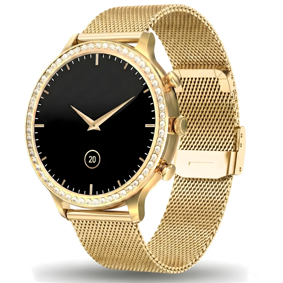 Smartwatch Gravity Złoty Pasek i Bransoleta GT5-2 - obrazek 4
