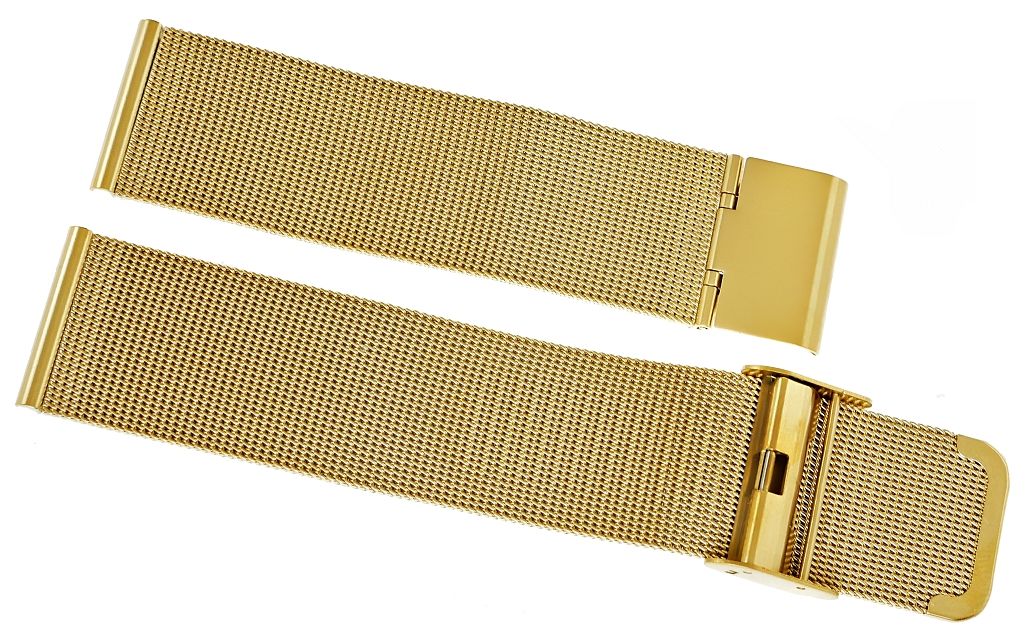 Bransoleta Siatka Złota 22 mm 301G22 - obrazek 4