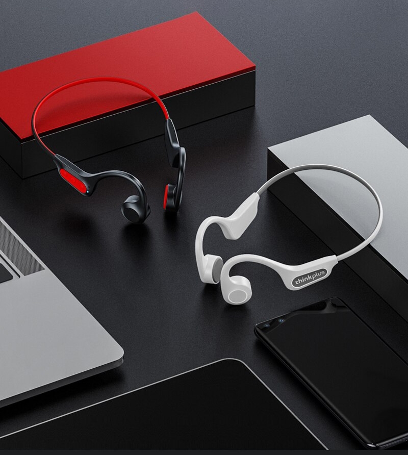 Słuchawki bezprzewodowe douszne LENOVO Thinkplus Bone X3 PRO Białe - obrazek 4