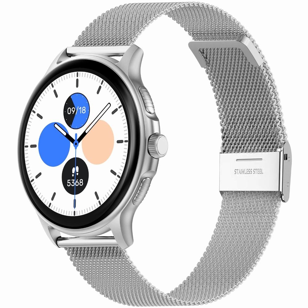 Smartwatch Damski GRAVITY GT12-6 Fioletowy Pasek Silikonowy + Srebrna Bransoleta - obrazek 4